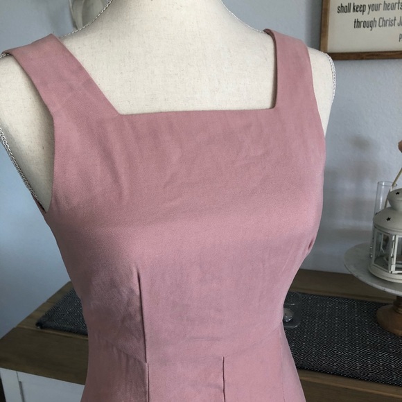 MNG by MANGO Minimalist Pink Maxi Dress Sz 2 - Picture 5 of 14